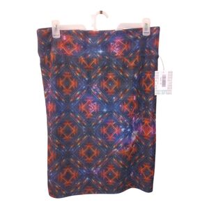 NWT Women's Lularoe Cassie Skirt Distressed appearance Size 2XL